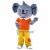 Adult Soft Koala With Blouse Mascot Costume