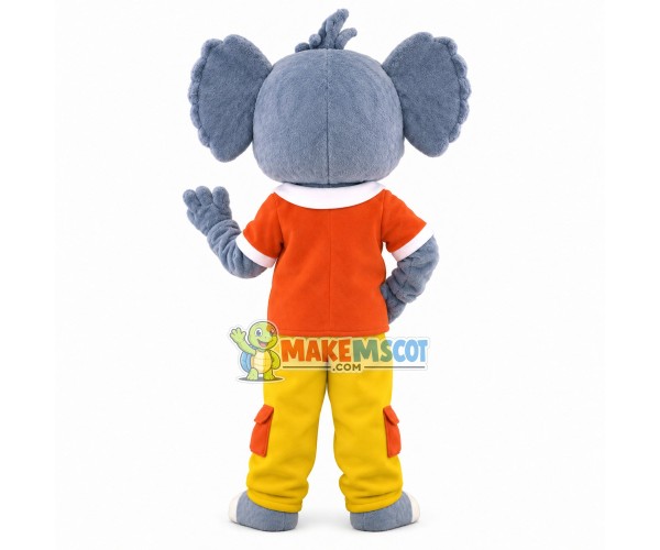 Adult Soft Koala With Blouse Mascot Costume Adult Soft Koala With Blouse Mascot Costume
