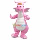 Soft Lightweight The Pink Dragon Mascot Costume Soft Lightweight The Pink Dragon Mascot Costume