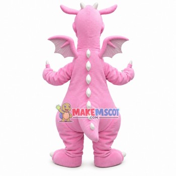 Soft Lightweight The Pink Dragon Mascot Costume Soft Lightweight The Pink Dragon Mascot Costume