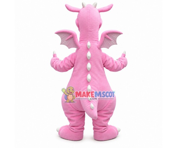 Soft Lightweight The Pink Dragon Mascot Costume Soft Lightweight The Pink Dragon Mascot Costume