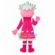 Christmas Pretty Pink Doll Cartoon Mascot Costume Christmas Pretty Pink Doll Cartoon Mascot Costume