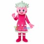 Christmas Pretty Pink Doll Cartoon Mascot Costume