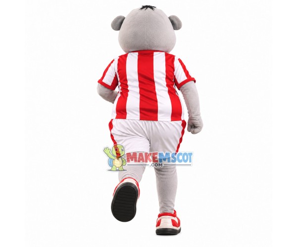 Actively Responding Hippopotamus Mascot Costume Actively Responding Hippopotamus Mascot Costume