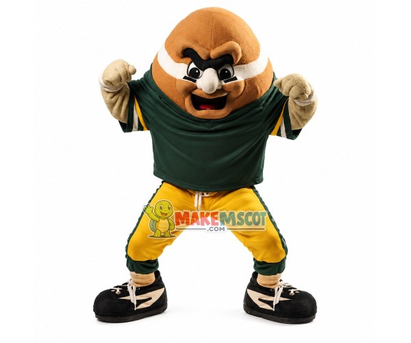 Sports Cartoon Rugby Wearing Team Suit Mascot Costume