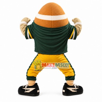 Sports Cartoon Rugby Wearing Team Suit Mascot Costume
