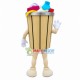 Trash Bin Full of Recyclables Mascot Costume Trash Bin Full of Recyclables Mascot Costume