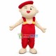 Bald Baby In the Red Beret Mascot Costume Bald Baby In the Red Beret Mascot Costume
