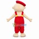 Bald Baby In the Red Beret Mascot Costume Bald Baby In the Red Beret Mascot Costume