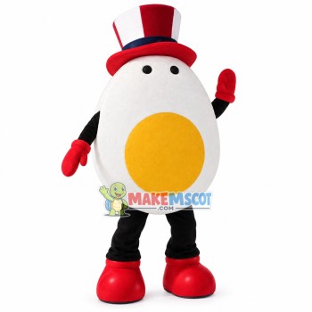 Egg Doll Wearing Roller Skates Mascot Costume Egg Doll Wearing Roller Skates Mascot Costume