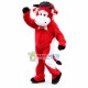 Red Cattle of Street Shot Mascot Costume Red Cattle of Street Shot Mascot Costume