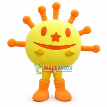 Sunny Smiley Sun Doll Mascot Costume Sunny Smiley Sun Doll Mascot Costume