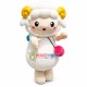 Mild Lovely Sheep With Soft Fur Mascot Costume Mild Lovely Sheep With Soft Fur Mascot Costume