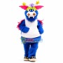 Long Wool Dragon With Star Horns Mascot Costume