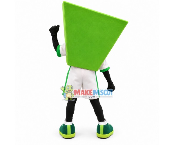 Cartoon Green Sign of Convenience Bank Mascot Costume Cartoon Green Sign of Convenience Bank Mascot Costume