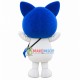 Bright Cartoon Cat Carrying Fish Bag Mascot Costume Bright Cartoon Cat Carrying Fish Bag Mascot Costume