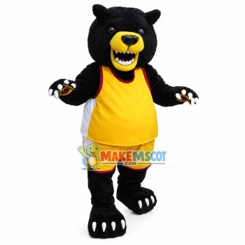 Wild Black Bear of The College Mascot Costume Wild Black Bear of The College Mascot Costume