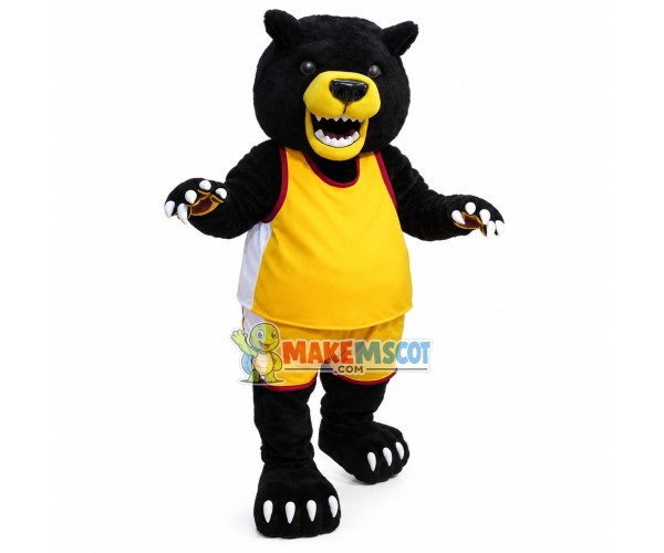 Wild Black Bear of The College Mascot Costume Wild Black Bear of The College Mascot Costume