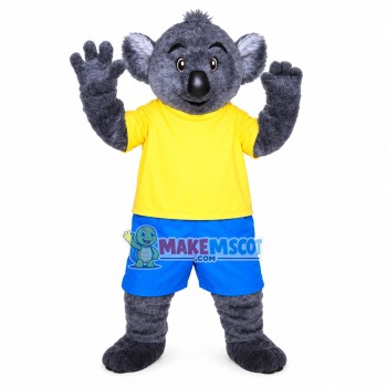 Bright Soft Gray Koala Mascot Costume Bright Soft Gray Koala Mascot Costume