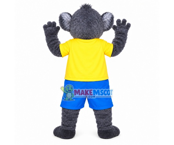 Bright Soft Gray Koala Mascot Costume Bright Soft Gray Koala Mascot Costume