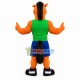 Positive Energy Orange Muscle Horse Mascot Costume Positive Energy Orange Muscle Horse Mascot Costume