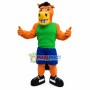 Positive Energy Orange Muscle Horse Mascot Costume