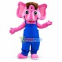The Pleased Pink Little Elephant Mascot Costume