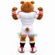 Brown Bear With Strong Chest Muscles Mascot Costume Brown Bear With Strong Chest Muscles Mascot Costume