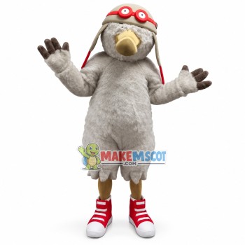 Shorthair Penguin Wearing Wind Cap Mascot Costume