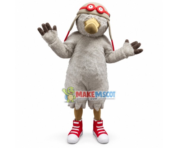 Shorthair Penguin Wearing Wind Cap Mascot Costume Shorthair Penguin Wearing Wind Cap Mascot Costume