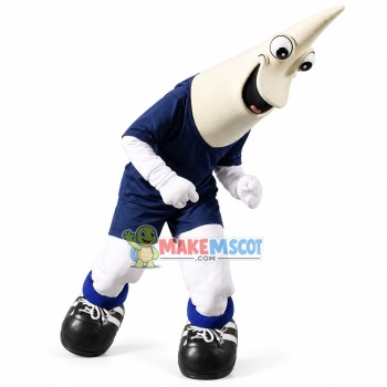 Muscular Pointed Head Fish Mascot Costume