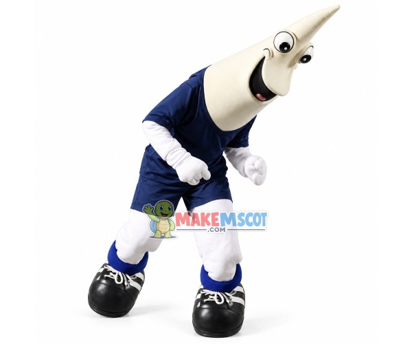 Muscular Pointed Head Fish Mascot Costume Muscular Pointed Head Fish Mascot Costume