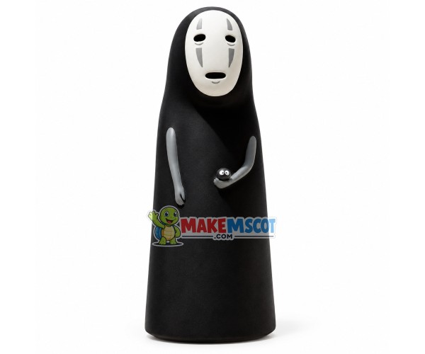 Mysterious Ghost No Face Man Cartoon Mascot Costume Mysterious Ghost No Face Man Cartoon Mascot Costume