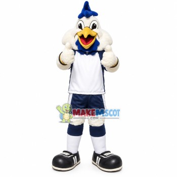 Vivid Power White Chicken Mascot Costume Vivid Power White Chicken Mascot Costume