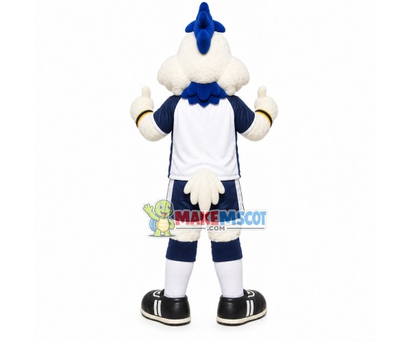 Vivid Power White Chicken Mascot Costume Vivid Power White Chicken Mascot Costume