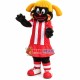 Blonde Black Cheer Girl Doll Mascot Costume Blonde Black Cheer Girl Doll Mascot Costume
