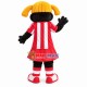 Blonde Black Cheer Girl Doll Mascot Costume Blonde Black Cheer Girl Doll Mascot Costume