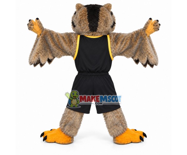 Imposing the Adult Hairy Owl Mascot Costume Imposing the Adult Hairy Owl Mascot Costume