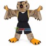 Imposing the Adult Hairy Owl Mascot Costume