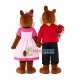 Loving Squirrel Couple In the Forest Mascot Costume Loving Squirrel Couple In the Forest Mascot Costume