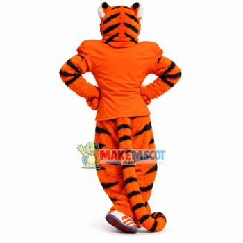 The Tiger Watching Seriously Mascot Costume The Tiger Watching Seriously Mascot Costume