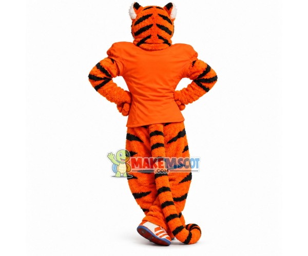 The Tiger Watching Seriously Mascot Costume The Tiger Watching Seriously Mascot Costume