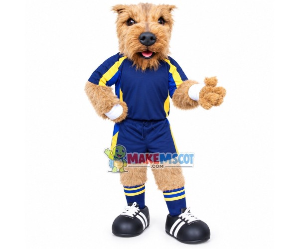Sports Furry Dog Of The University Mascot Costume Sports Furry Dog Of The University Mascot Costume