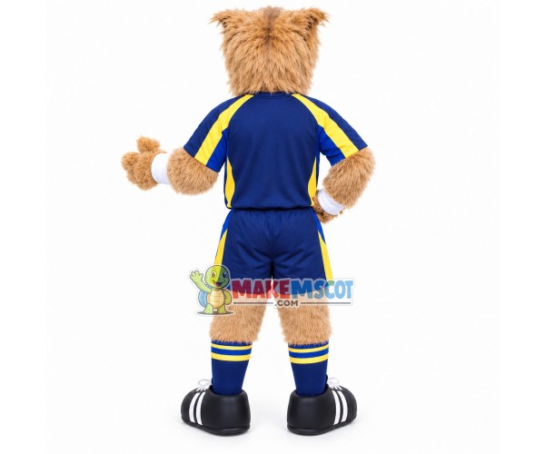 Sports Furry Dog Of The University Mascot Costume Sports Furry Dog Of The University Mascot Costume