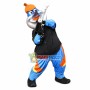 Blue Doll Firing the Starting Gun Mascot Costume