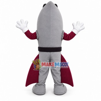 Gray Deep Sea Fish of Rockets Mascot Costume Gray Deep Sea Fish of Rockets Mascot Costume