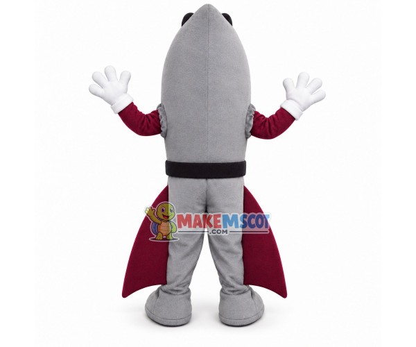 Gray Deep Sea Fish of Rockets Mascot Costume Gray Deep Sea Fish of Rockets Mascot Costume