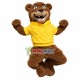Brown Bear Jumping Excitedly Mascot Costume