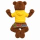 Brown Bear Jumping Excitedly Mascot Costume