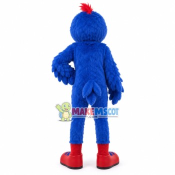 Long-billed Blue Bird of Marathon Mascot Costume Long-billed Blue Bird of Marathon Mascot Costume